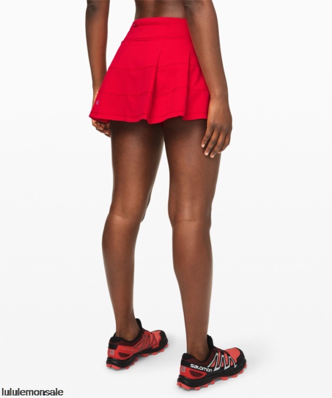 Lululemon Damen DELULU388 | Lululemon Deutschland Dunkelroter Pace Rivale Rock Mit Mittlerer Leibhöhe